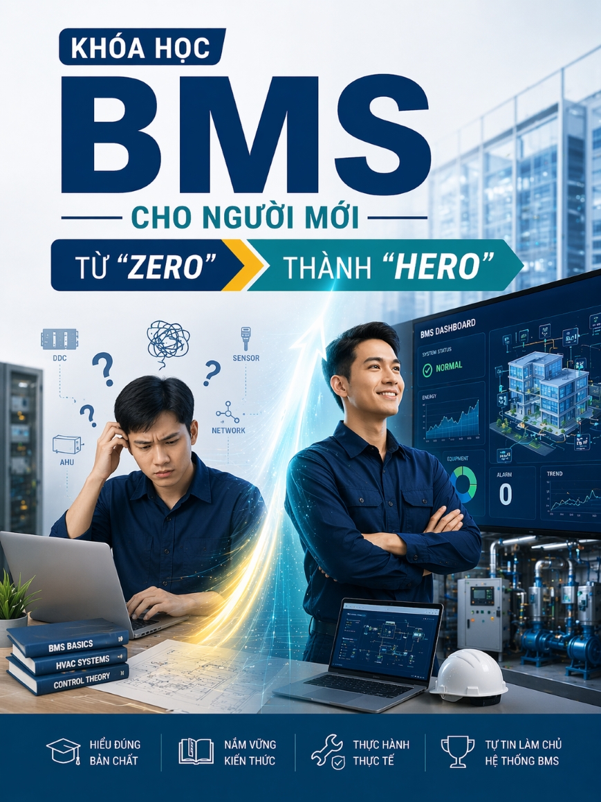 Khóa Học BMS Cơ Bản | Học về Tự Động Hóa Tòa Nhà Dành Cho Người Mới