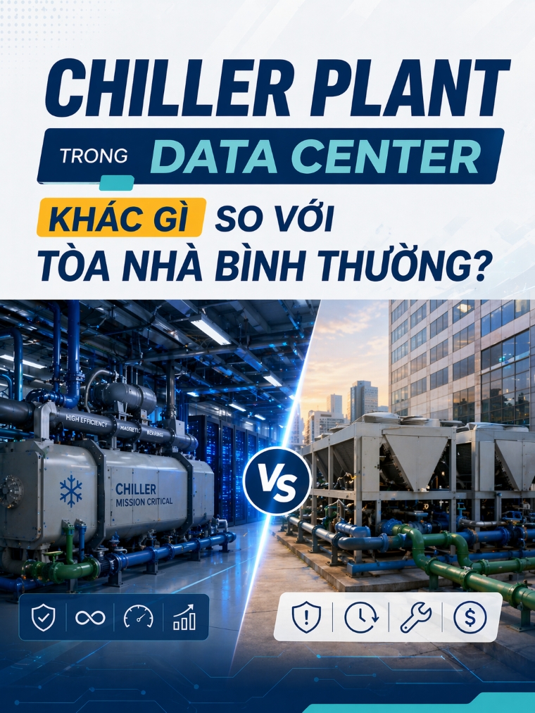 Chiller Plant trong Data Center: Từ Thiết Kế Đến Tối Ưu Năng Lượng