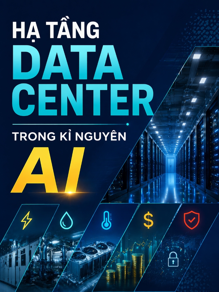Hạ Tầng Data Center: Điện, Nước & Tối Ưu Làm Mát Cho Kỷ Nguyên AI