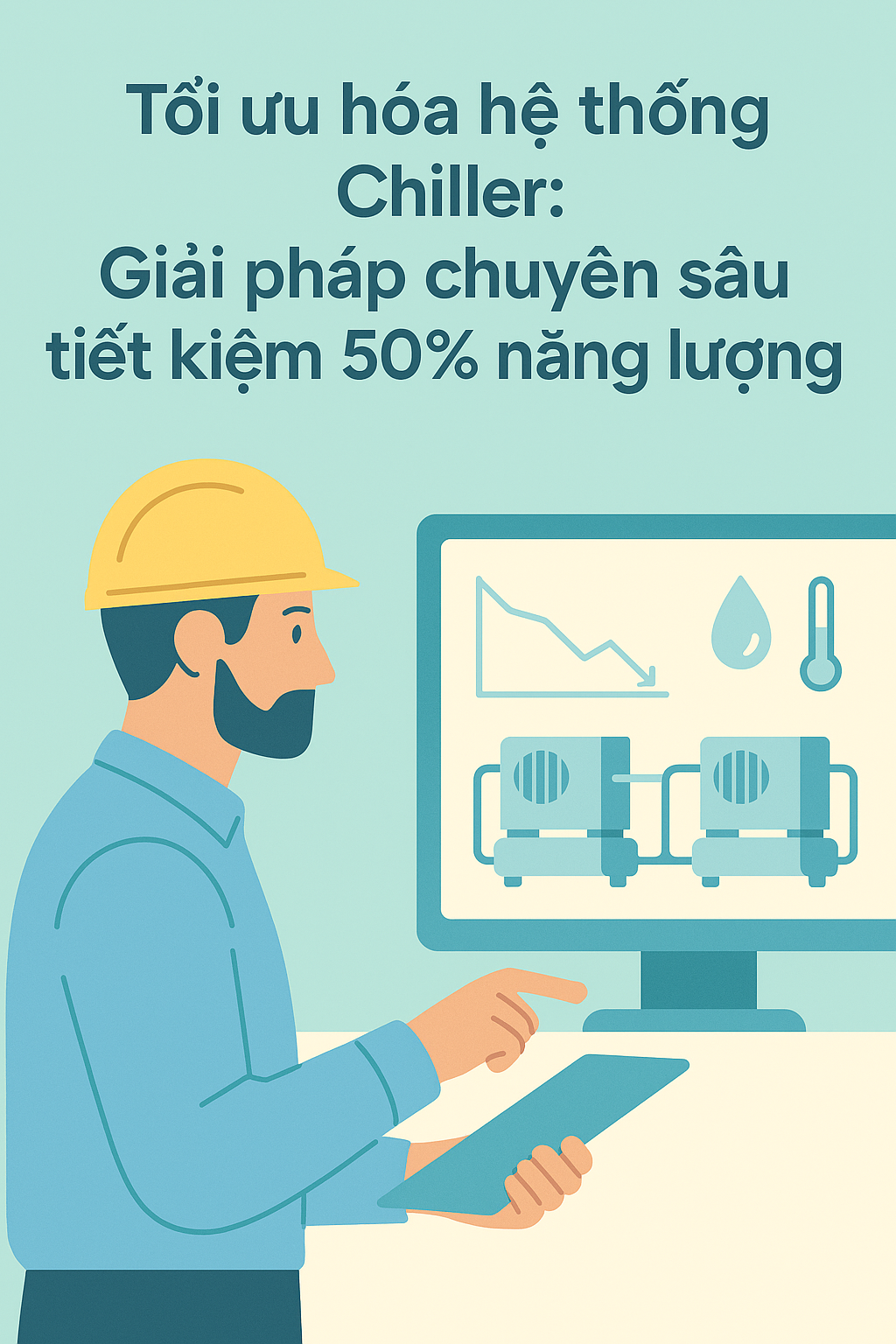 Tối ưu hóa hệ thống Chiller: Giải pháp chuyên sâu tiết kiệm 50% năng lượng